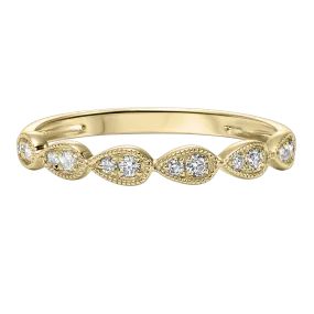 10KTY Diamond Mixables Band Fashion Ring 1/8Ct