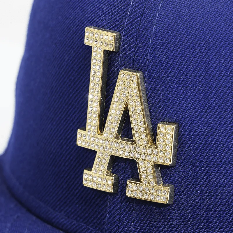 [12296888] La Dodgers W/ diamante Logo Men's Fitted Hat