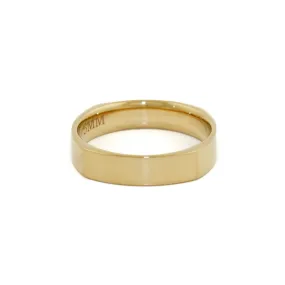 14k Gold 5mm Square Wedding Band