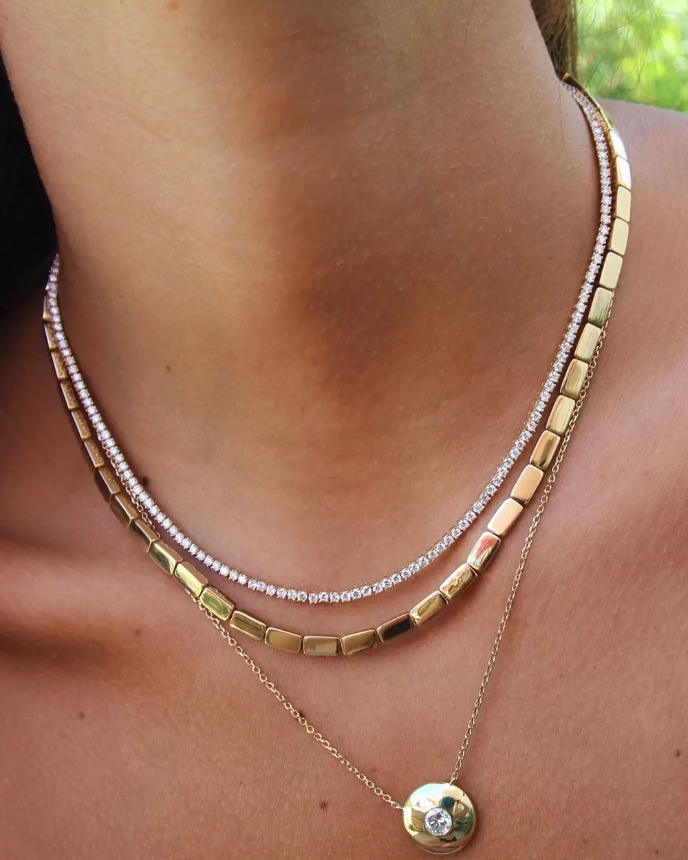 18k Rose Gold Diamond Hepburn Choker