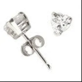 2 Ct Heart Shape Cubic Zirconia CZ Earrings