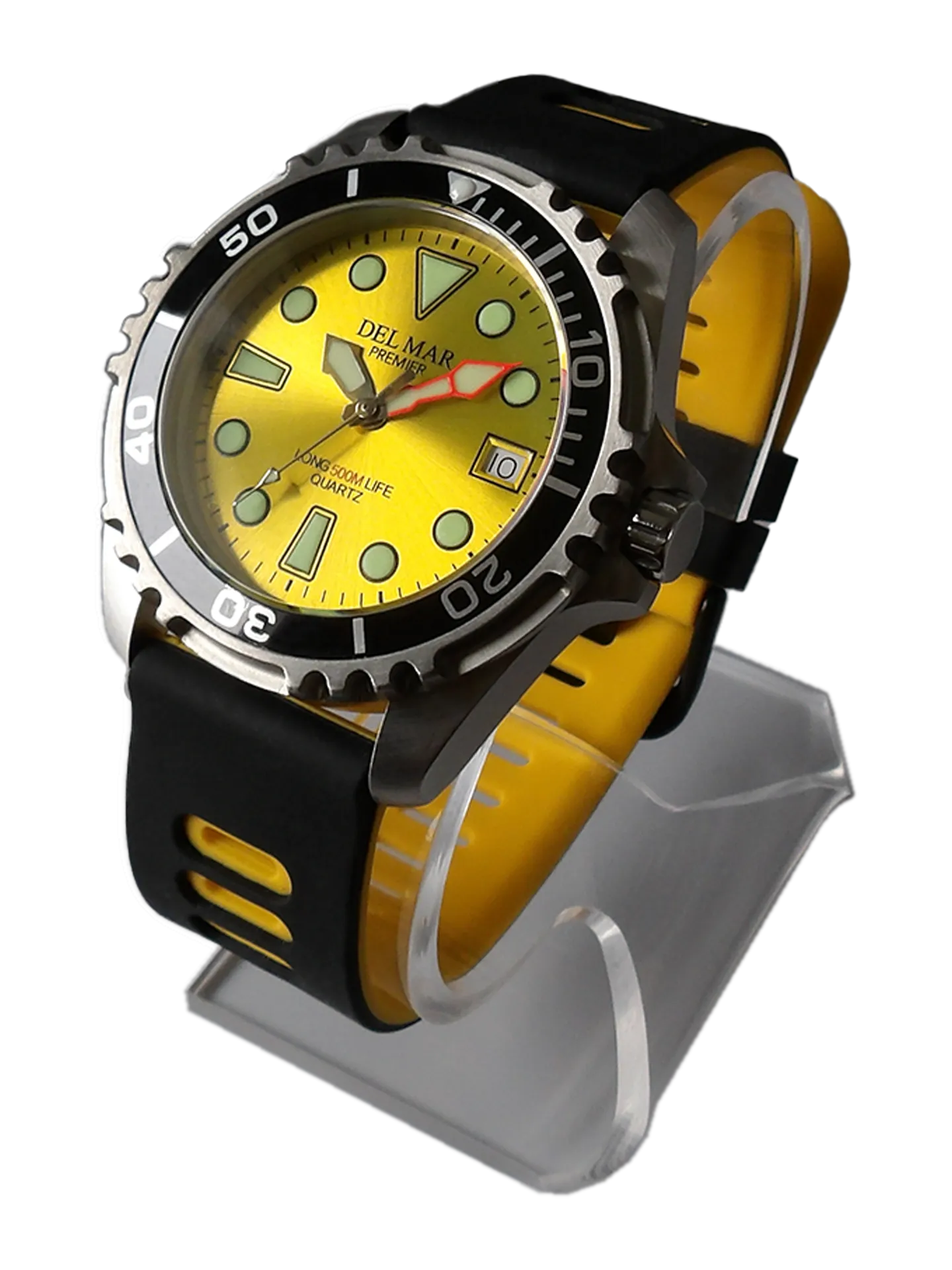 500 Meter Premier Pro Dive Watch #50456 - Yellow Dial