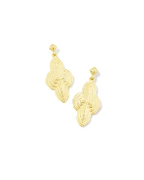 Abbie Metal Drop Earring in Gold