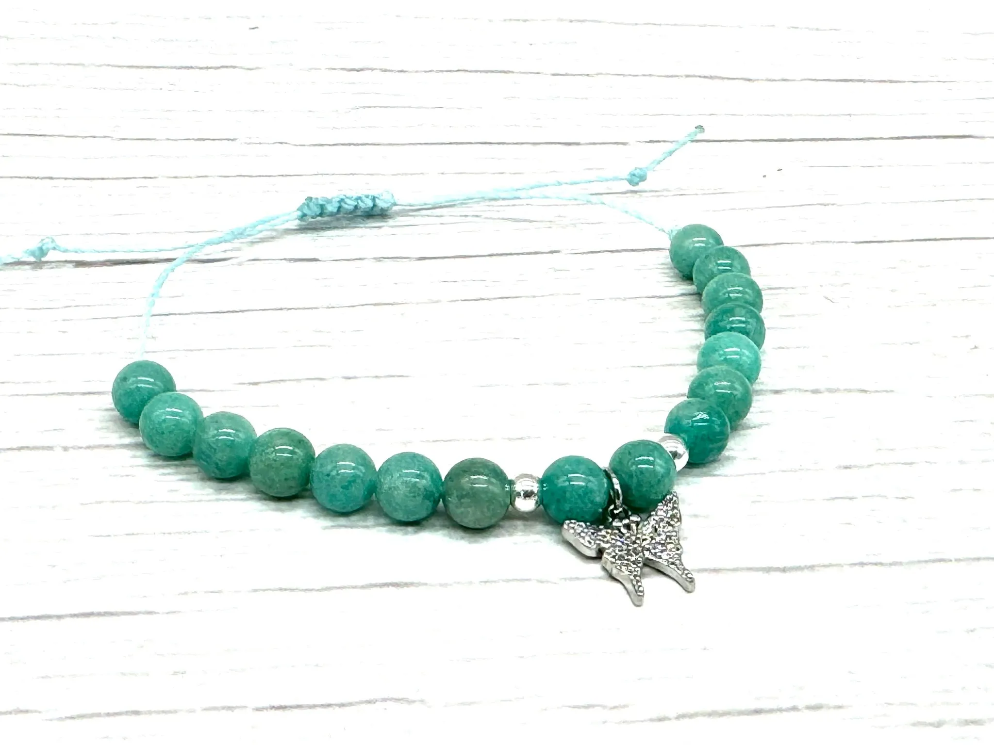 Amazonite Butterfly Bracelet