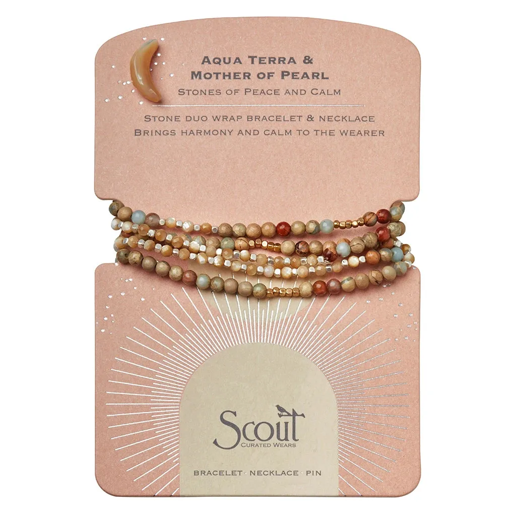 Aqua Terra Pearl Mix Wrap Pin