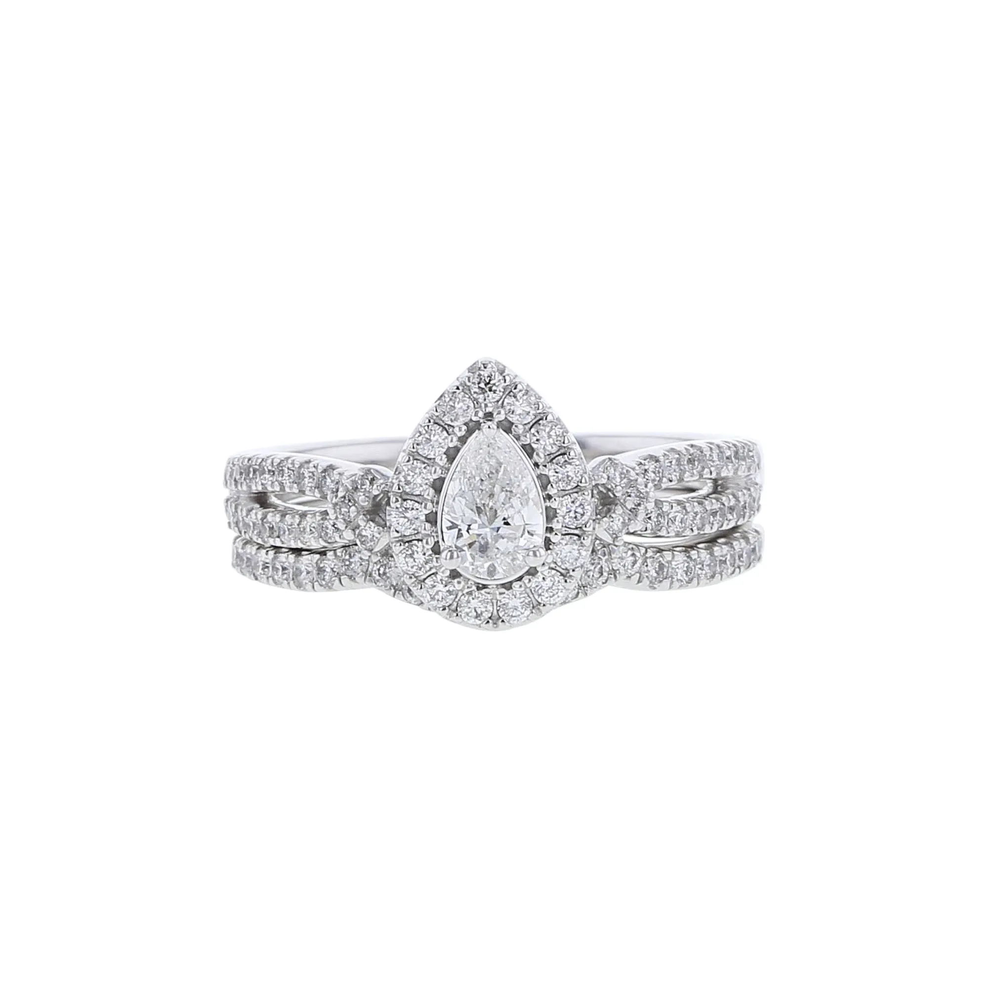 Aster Curved Diamond Wedding Ring