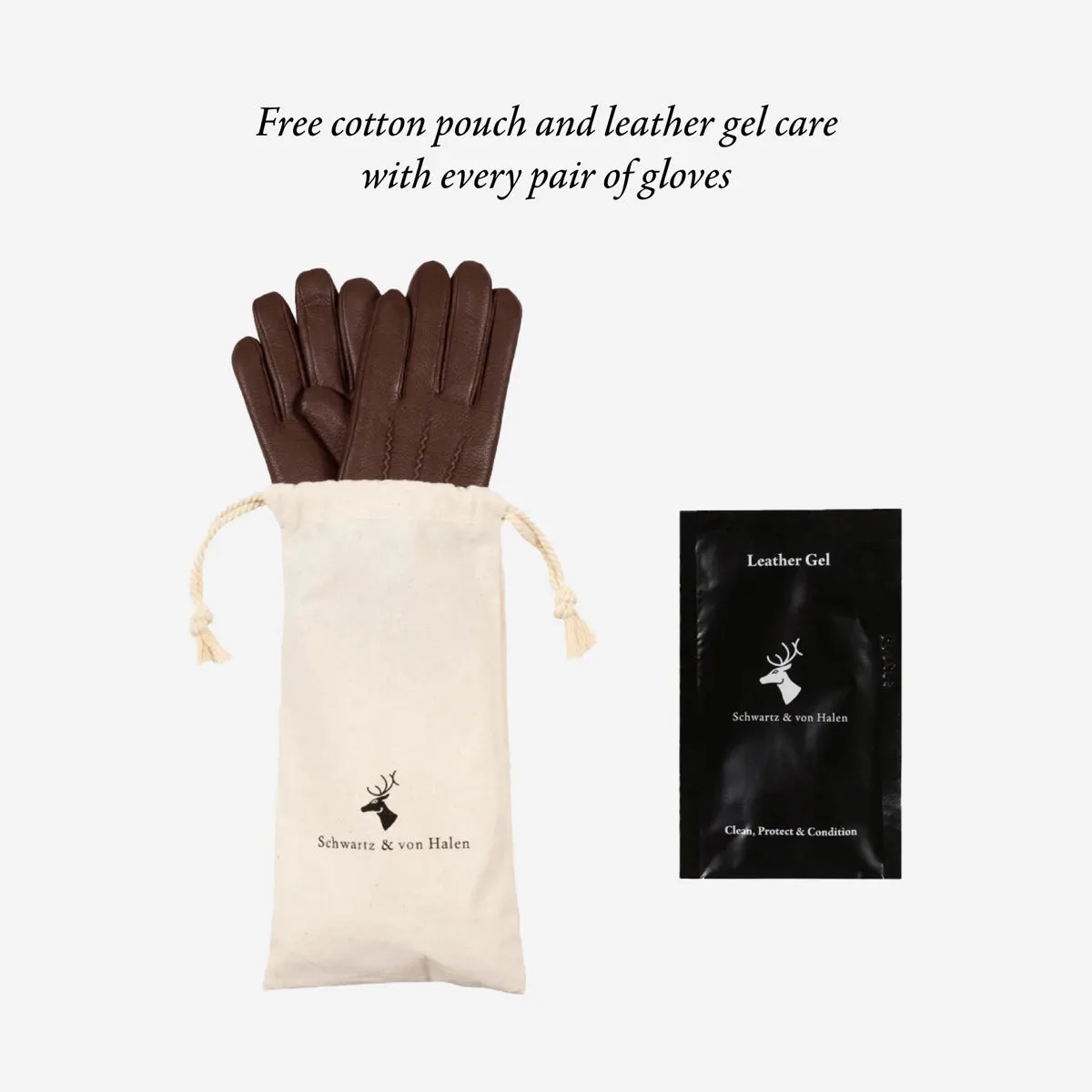 Austin (brown) – luxurious driving gloves made of American deerskin leather