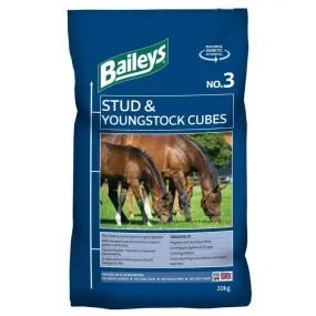 Baileys No.3 Stud & Youngstock Cubes 20kg