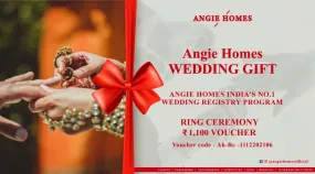 Book Ring Ceremony Program Gift Voucher with AngieHomes