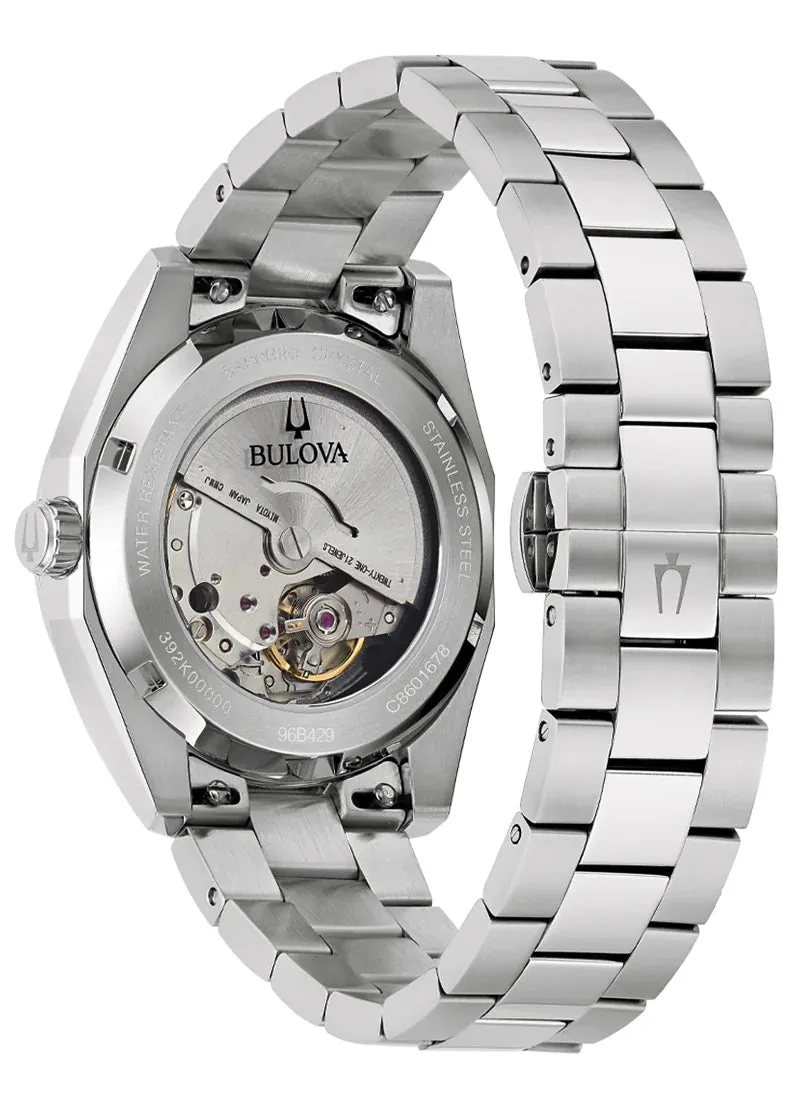 BULOVA GENTS SURVEYOR AUTOMATIC GREEN DIAL STAINLESS STEEL 96B429