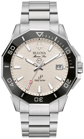 Bulova Marine Star Precisionist Men's White Dial Watch 96B426