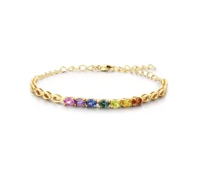 Colour Sapphire Bracelet