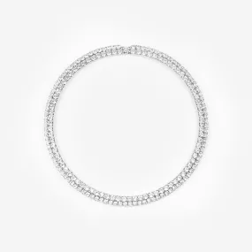 CRYSTAL CHOKER - SILVER