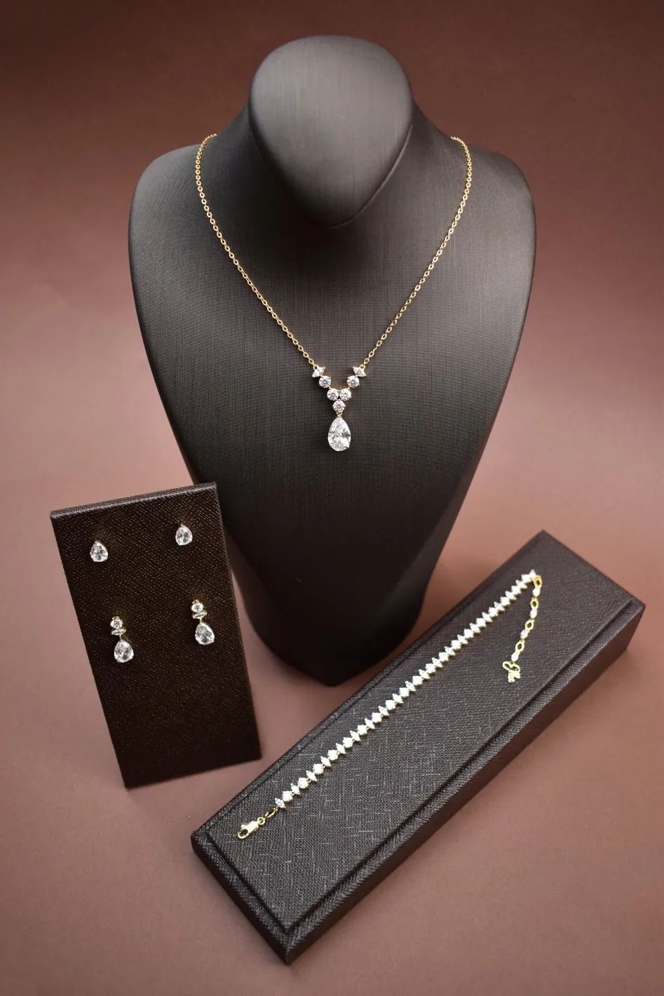 CYLA Simulated Diamond Jewelry Set