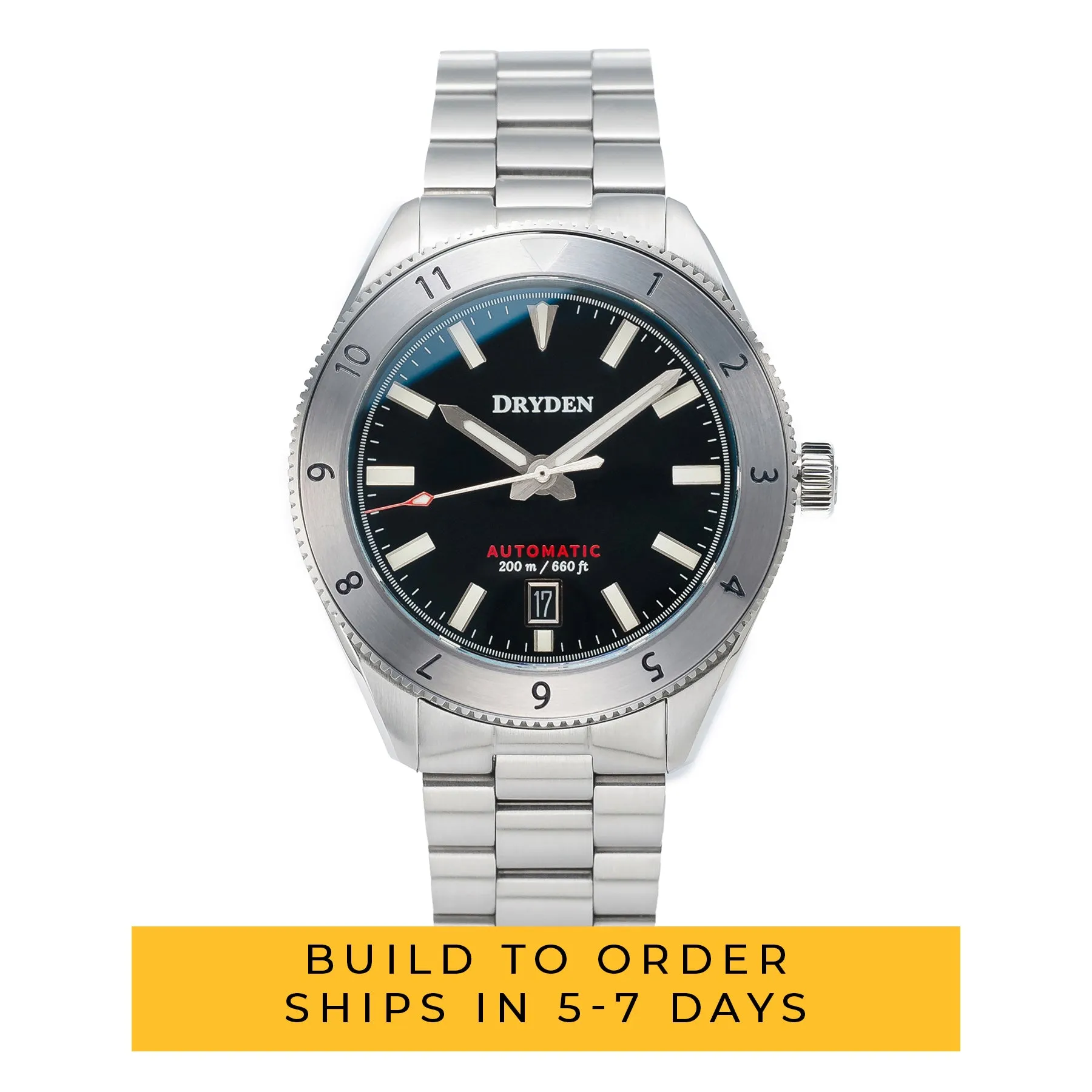 Dryden Pathfinder Automatic Diver - Glossy Black