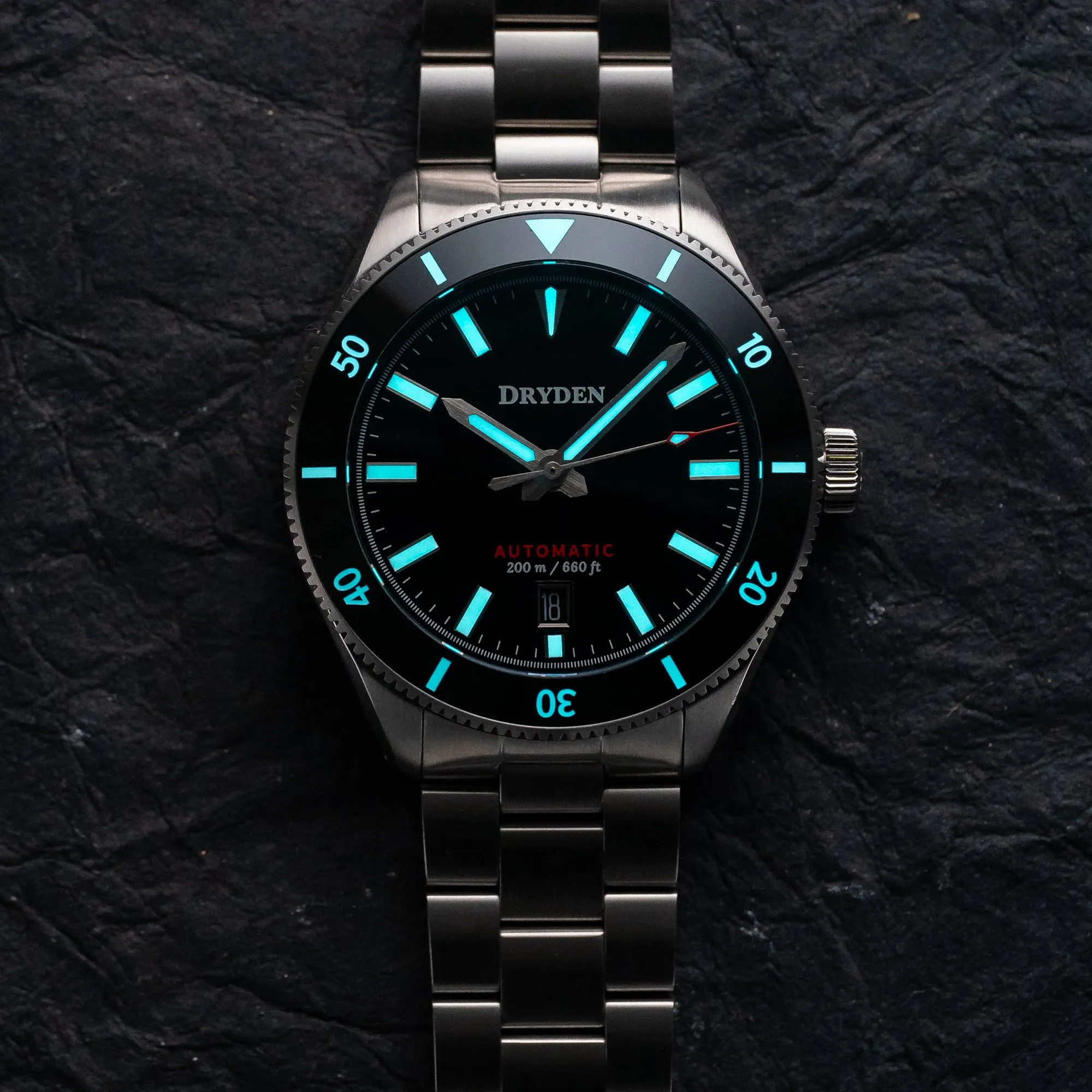 Dryden Pathfinder Automatic Diver - Glossy Black