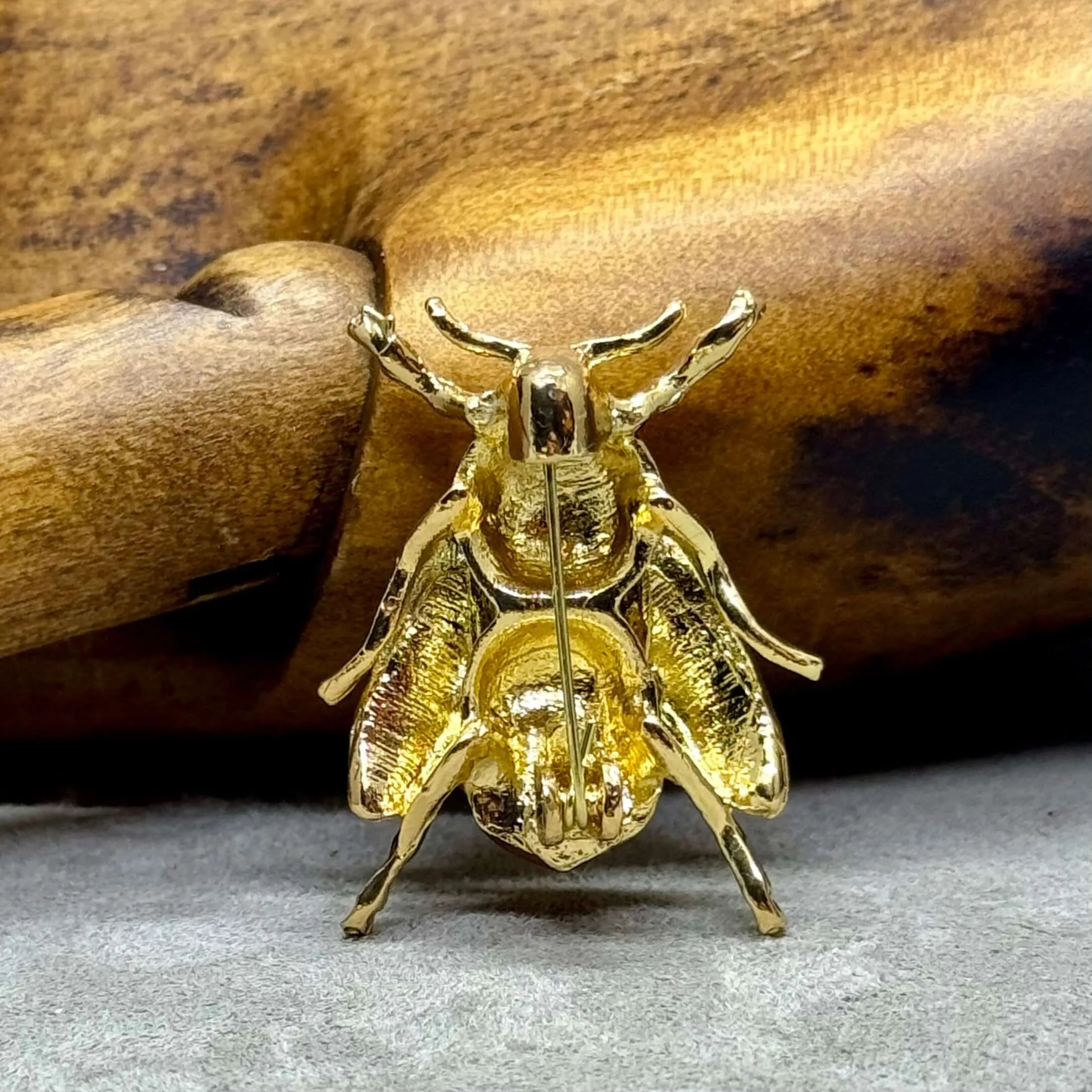 Enamel Honey Bee brooch