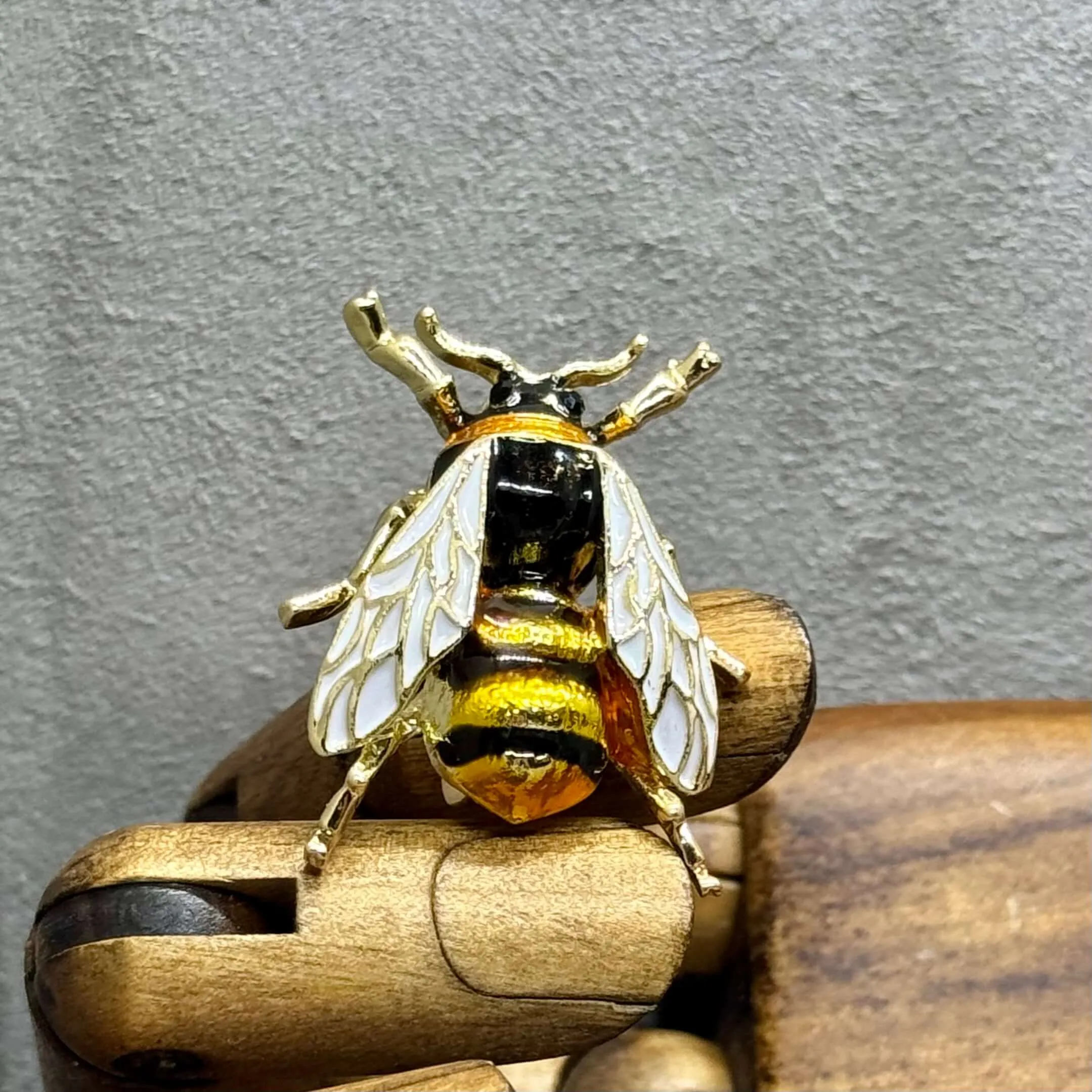 Enamel Honey Bee brooch