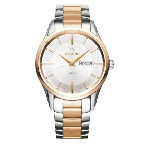 Eterna Watch Men's Artena Steel Rose PVD Quartz 2525.53.11.1725