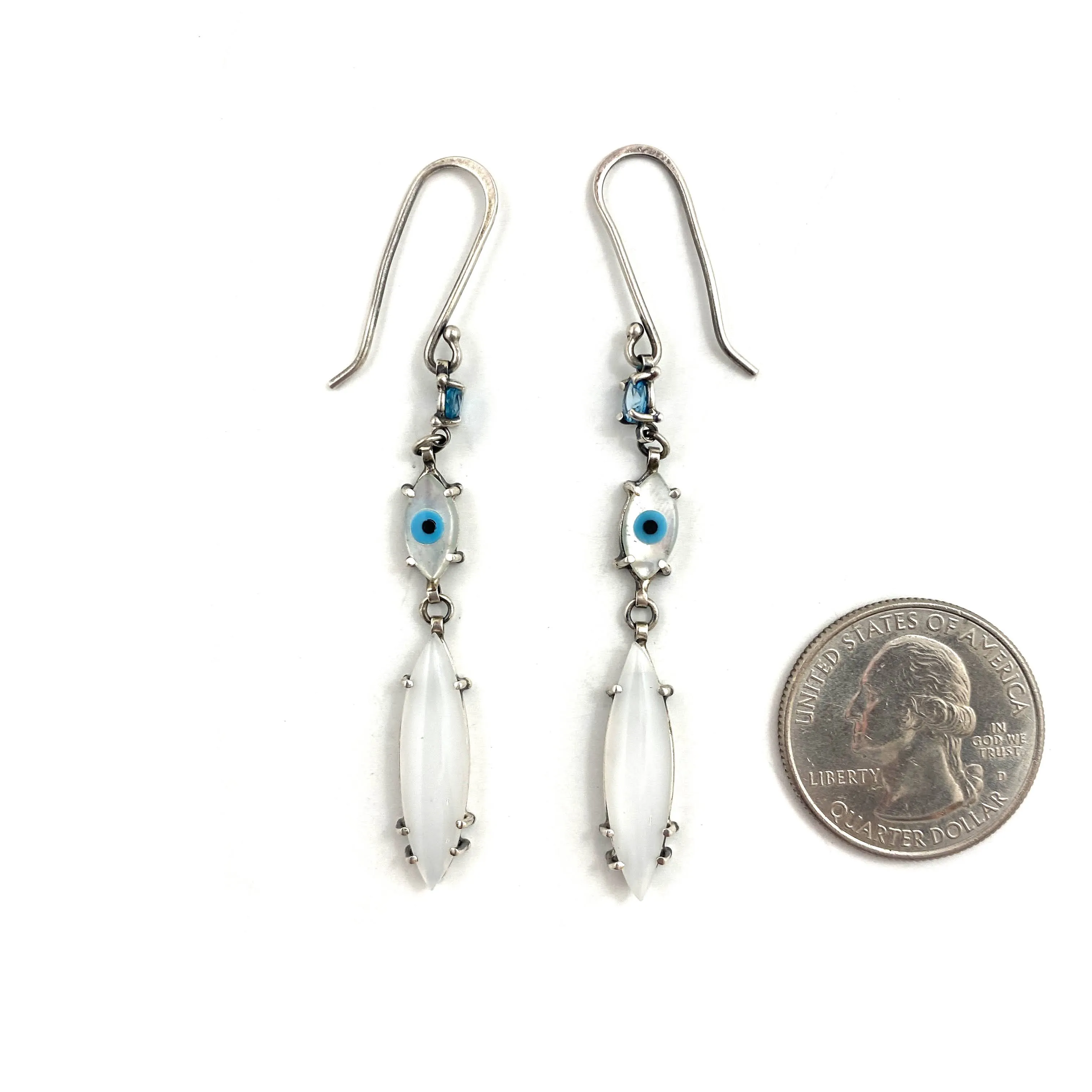 Evil Eye Drop Earrings