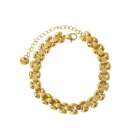 Exaggerated Ins Cold Wind Bracelet with 18k Gold Plating - Women's Fashion Accessory