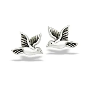 Flying Bird Silver Stud