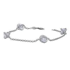 Four Station Canadian Rough Diamond Bracelet