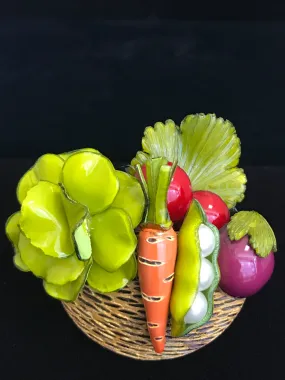 French Resin Veggie Bowl Magnet