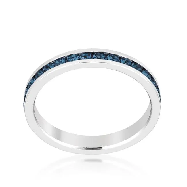 Gail Montana Blue Eternity Stackable Wedding Ring | 1ct