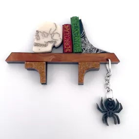 Halloween book shelf - Brooch - Set of 4