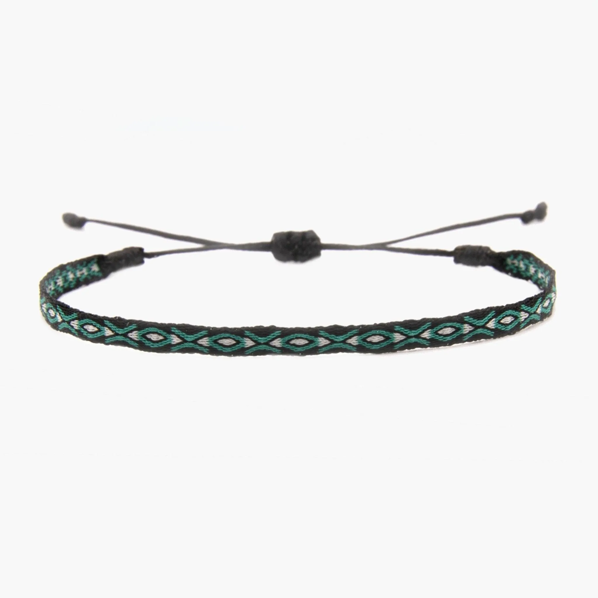 Handmade Purnama Bracelet (Black/Turquoise)