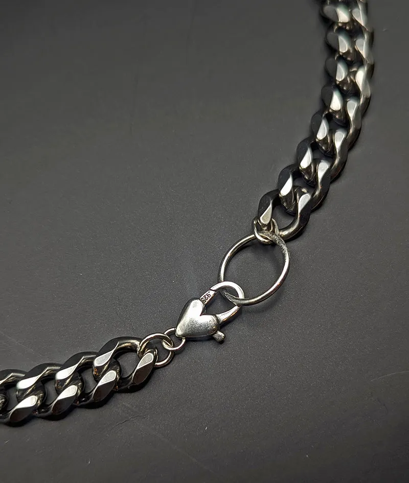 Hellhound Steel O-Ring Curb Chain Choker Necklace