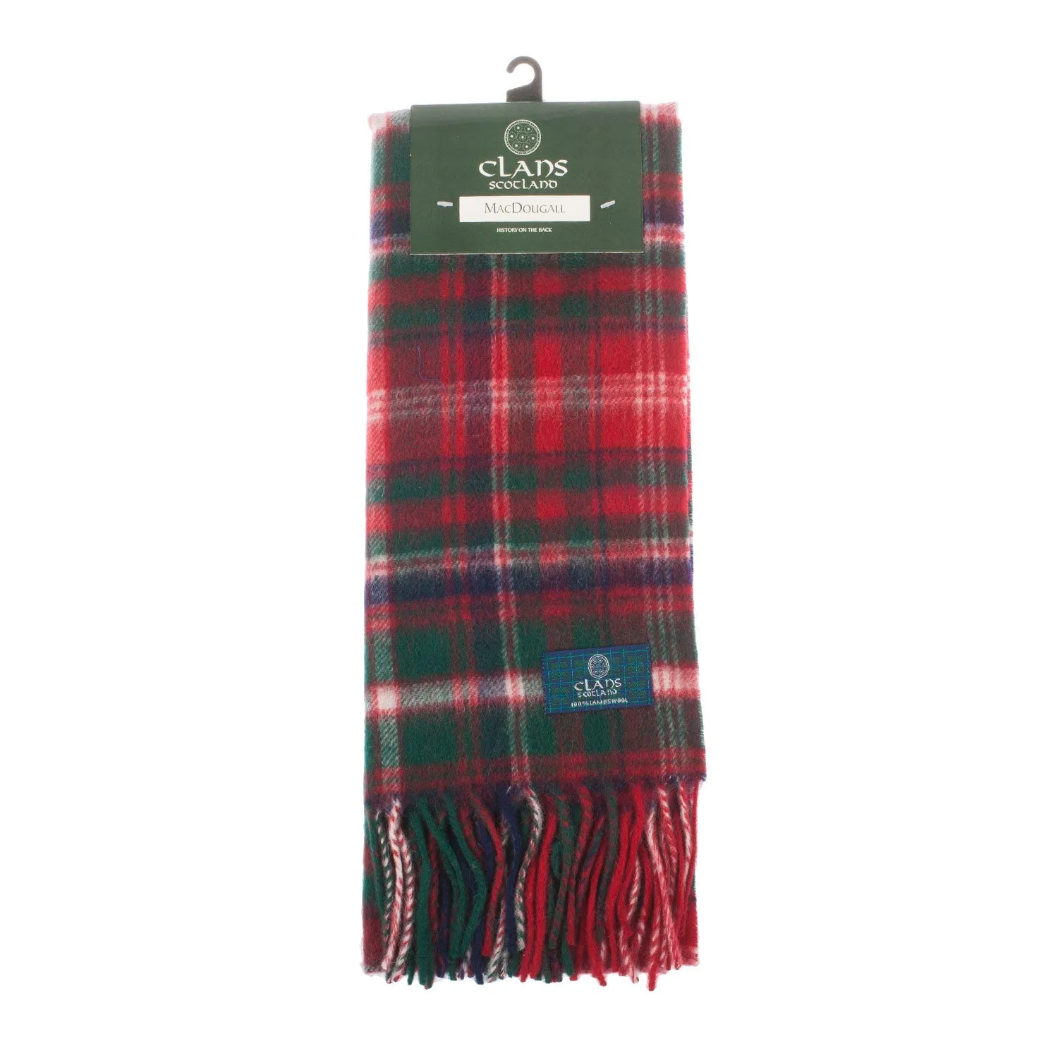 Lambswool Scottish Tartan Clan Scarf  Macdougall