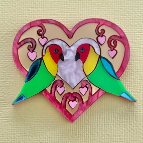 Love Birds - Brooch