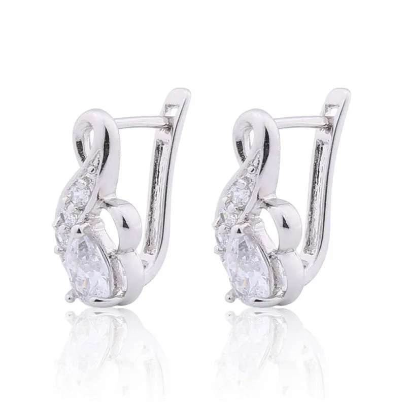 Luxury Brand Fashion Earring for Women Zirconia Crystal Jewelry Designer Earrings