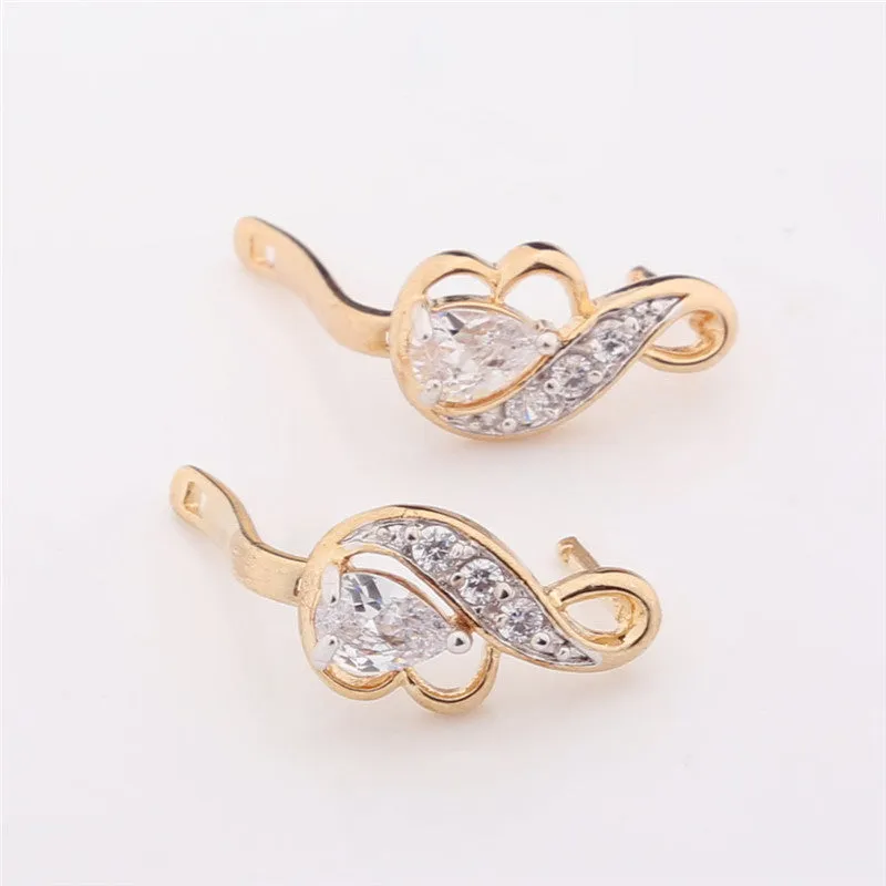 Luxury Brand Fashion Earring for Women Zirconia Crystal Jewelry Designer Earrings