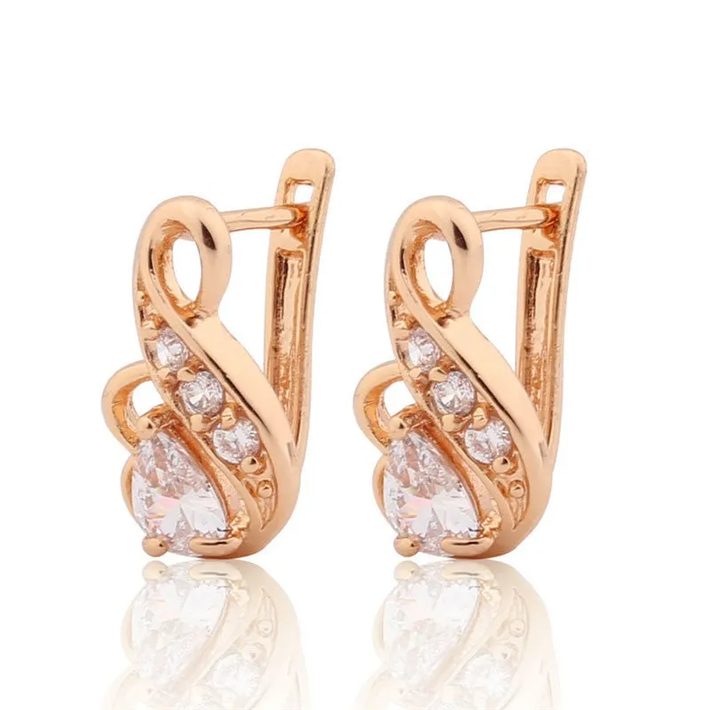 Luxury Brand Fashion Earring for Women Zirconia Crystal Jewelry Designer Earrings