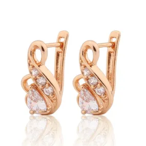 Luxury Brand Fashion Earring for Women Zirconia Crystal Jewelry Designer Earrings