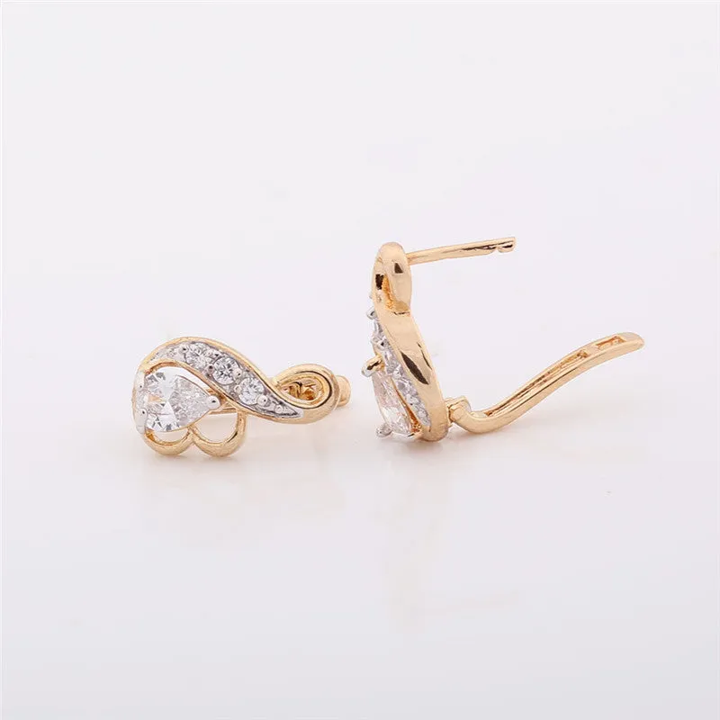 Luxury Brand Fashion Earring for Women Zirconia Crystal Jewelry Designer Earrings