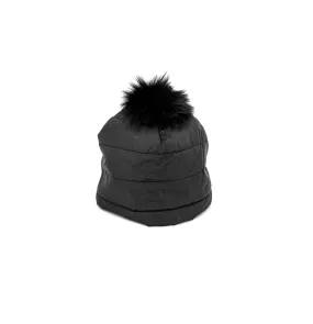 Mitchie's | Nylon Hat with Fox Fur Pom