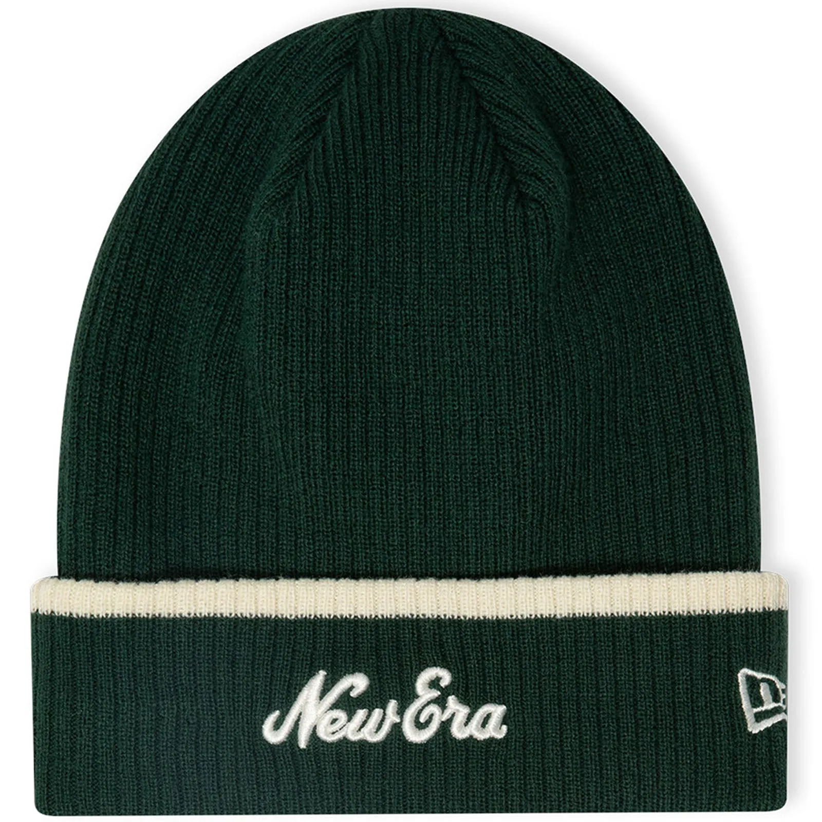 New Era Mens Script Bobble Hat Gloves Set - Dark Green