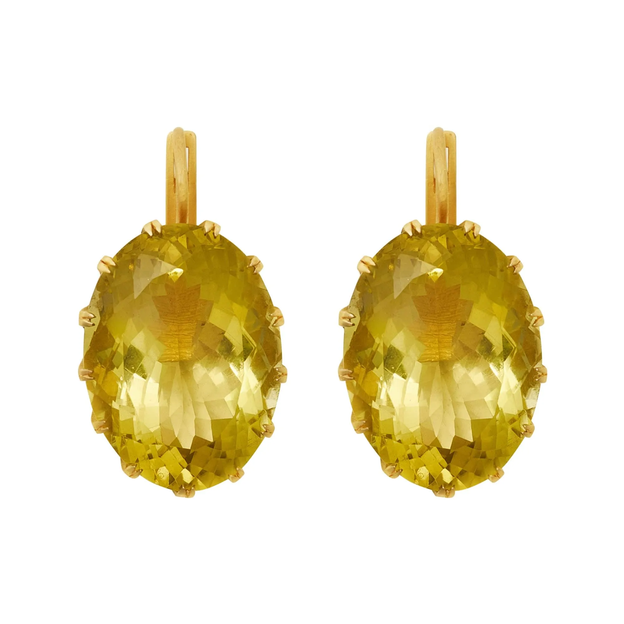 Oval Crown Lemon Topaz