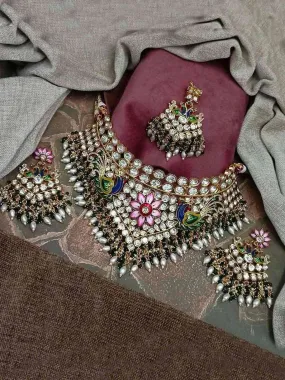 Pachi Kundan Necklace Set