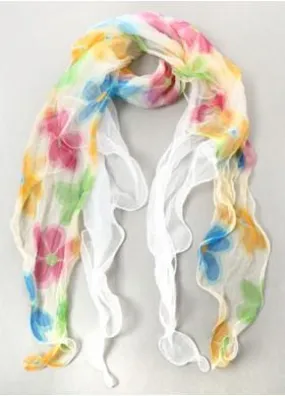 Pastel Floral Scarf