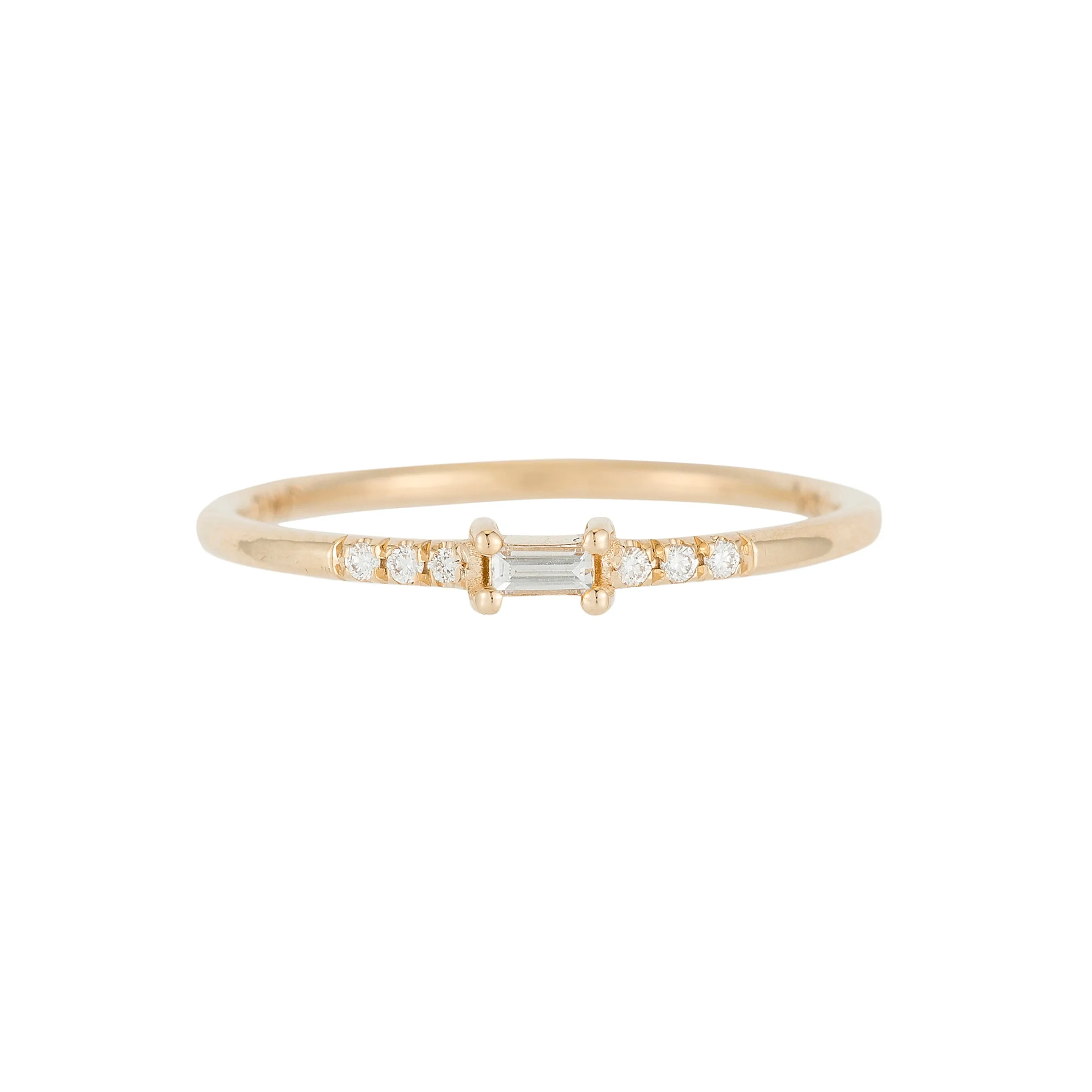 Petite Baguette Equilibrium Ring (ready to ship option)*