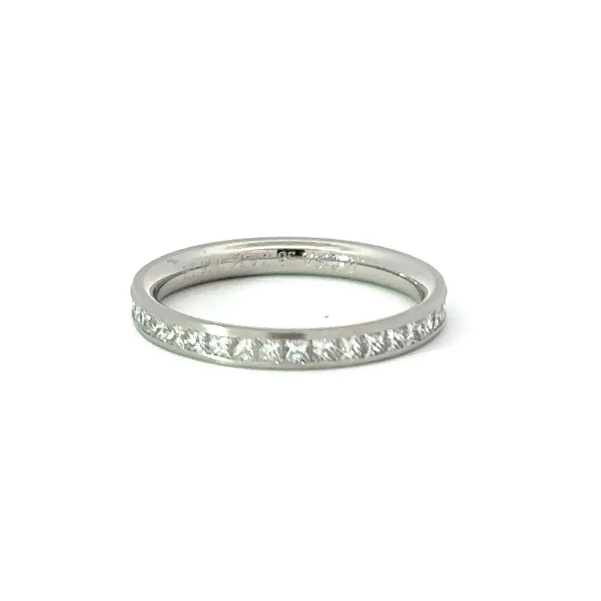 Platinum full eternity 0.95ct TW VS1 ladies diamond ring