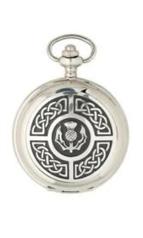 Pocket Watch - Quartz - Celtic and Thistle