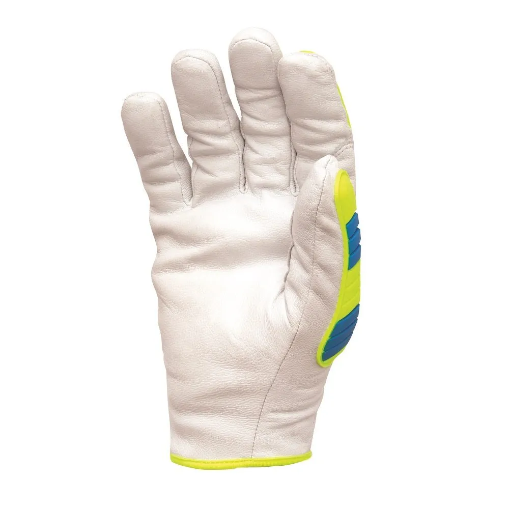 Pyramex Impact/Cut Resistant Grain Goatskin Leather Driver Gloves GL3004CW (1 Pair)