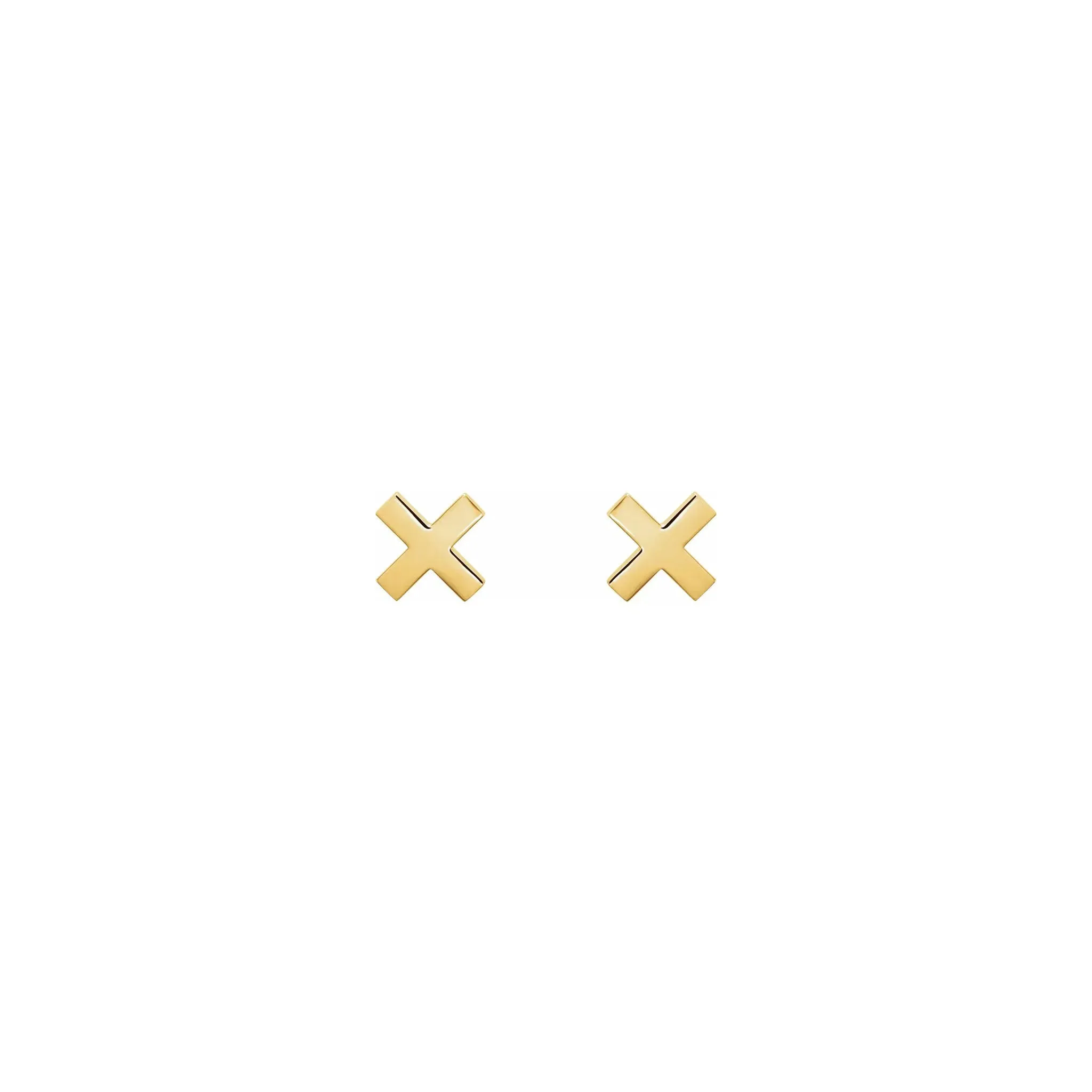 "X" Stud Earrings