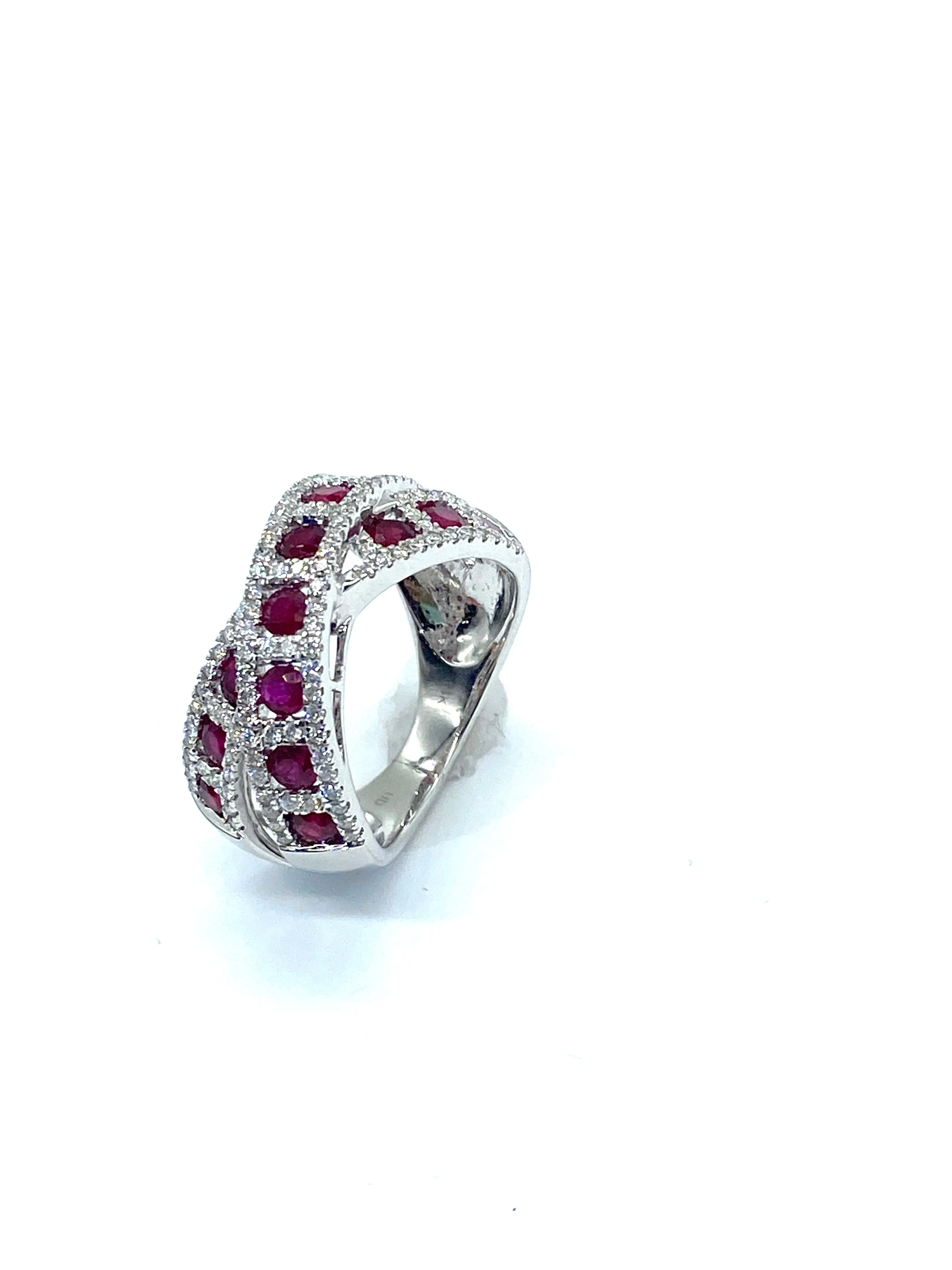 Ruby Crossover Ring